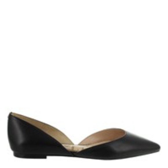 NIB SAM EDELMAN Rodney d'Orsay Black Pointy Flats- Size 9.5 - Picture 2 of 5